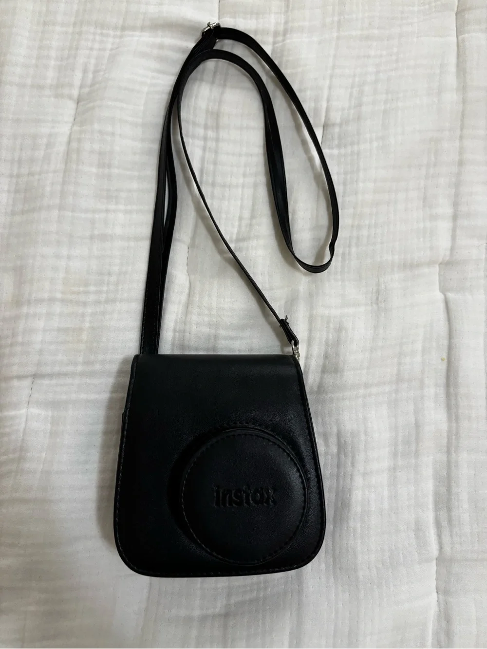 Fuji Instax Black Crossbody Camera Case